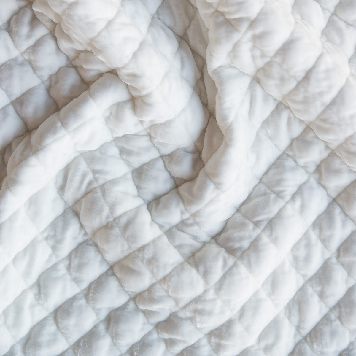 Silk Velvet Quilted Throw Blanket